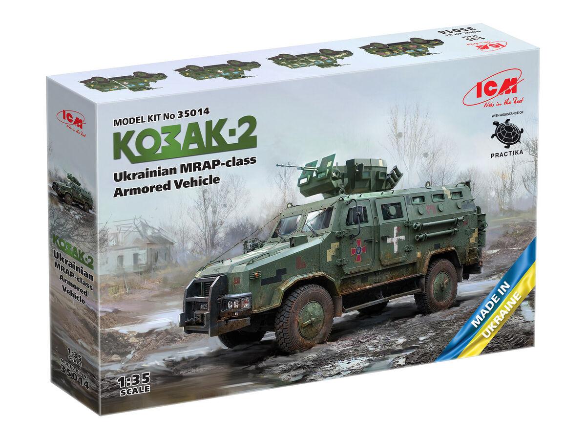 ICM 35014 Kozak-2 Ukrainian Scala 1/35 MRAP-Class Armored Vehicle ...